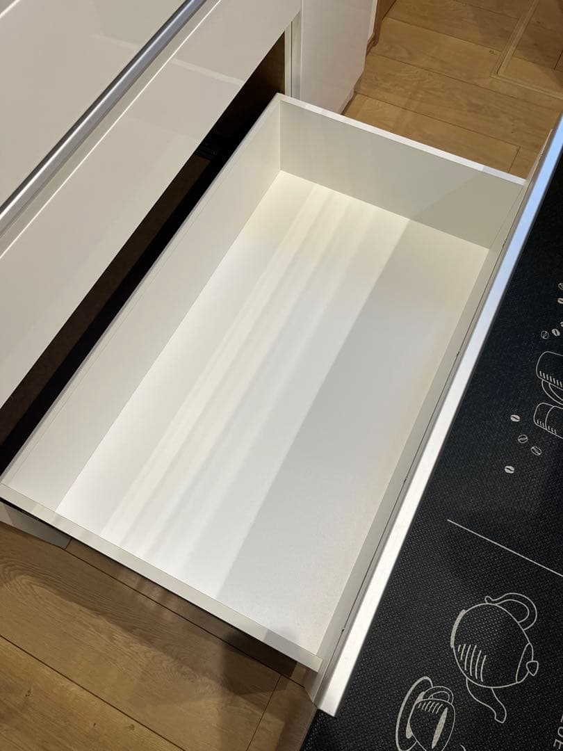 ★こばし★【送料込】ニトリ 食器棚 幅120 ホワイト　※下部のみ