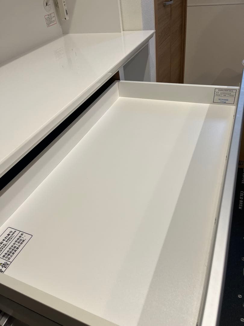 ★こばし★【送料込】ニトリ 食器棚 幅120 ホワイト　※下部のみ