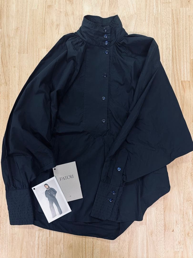 PATOU ペインターブラウス 黒 サイズ34