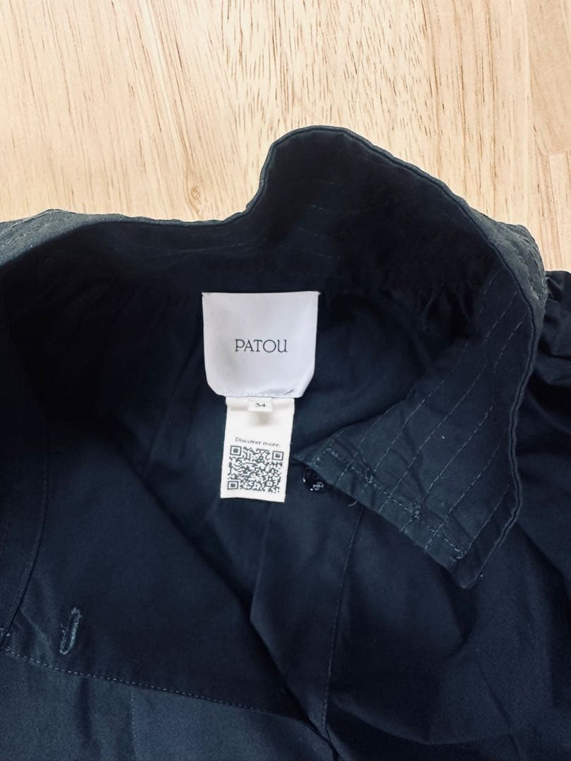 PATOU ペインターブラウス 黒 サイズ34