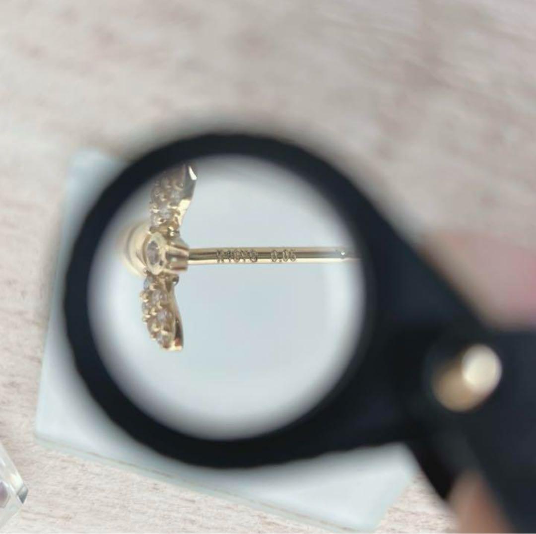 ペコ　K18YG 蜂　ミツバ　ピアス　片耳用