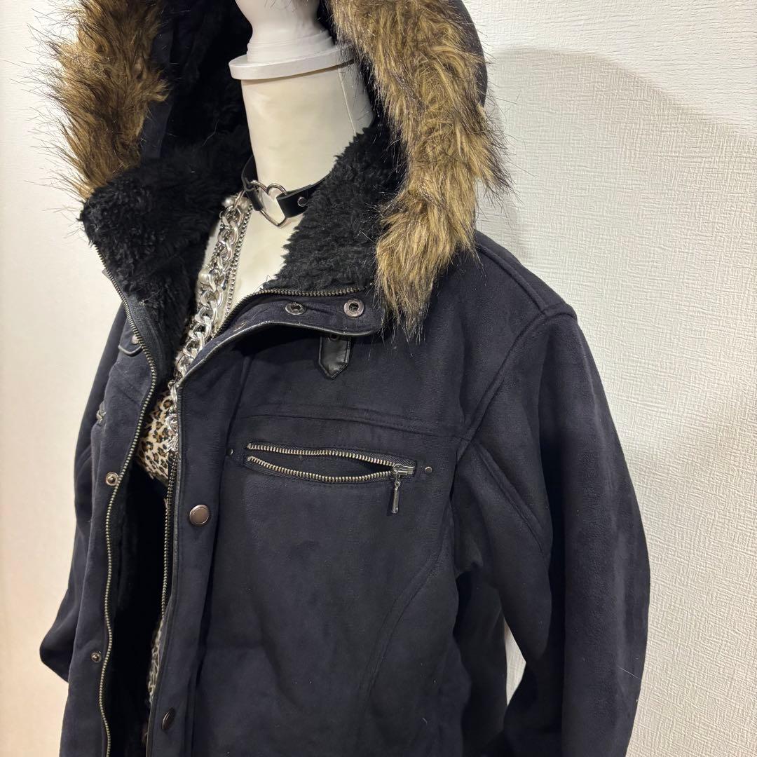 平成ギャル y2k ファージャケット　グランジ　ダークコア　NANA ギミック