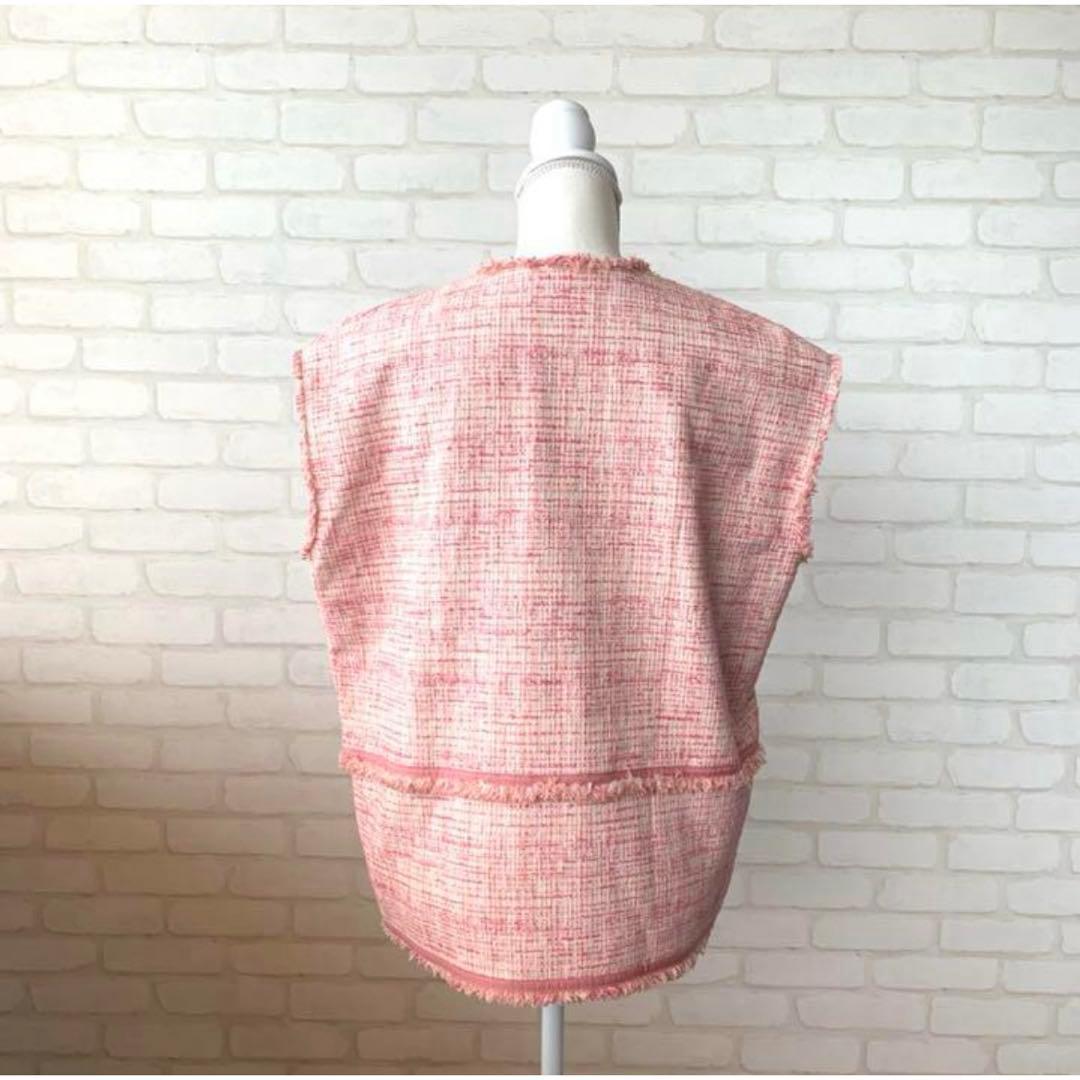 最終値下げ　美品　ドゥロワー drawer ベスト　ツイード