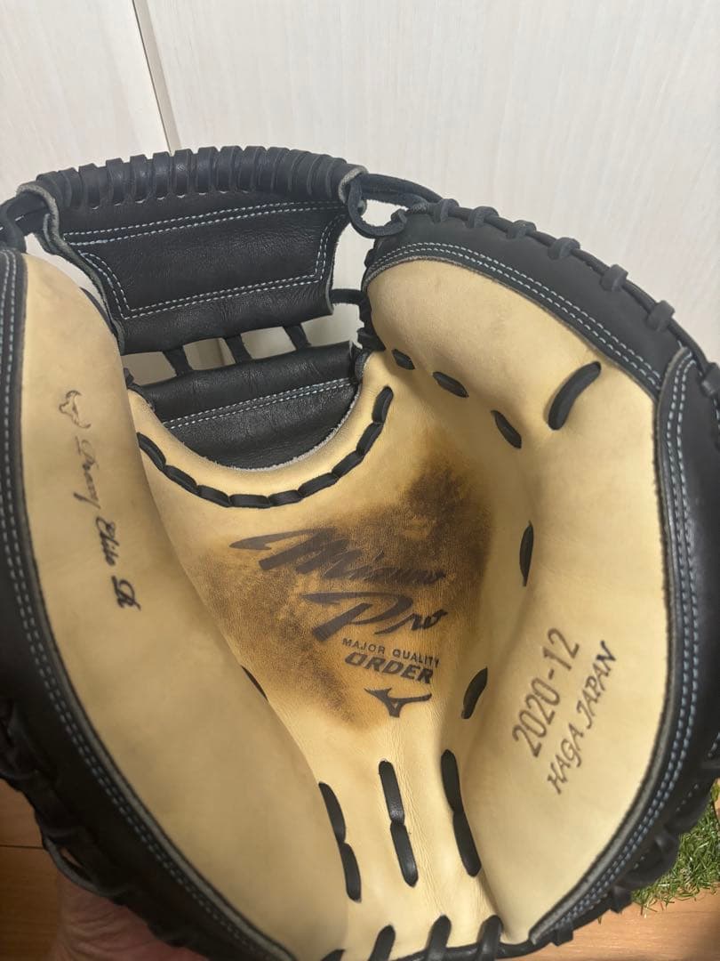 日本製　波賀ジャパン　阿部モデル　ミズノプロ ダイバーシティブルー　捕手