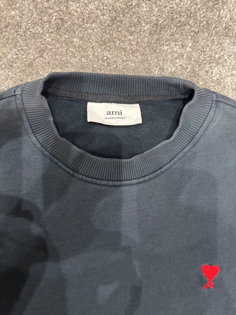 【美品】ami スウェットMサイズ ネイビー