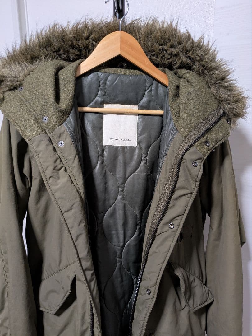 ヒステリックグラマー　プリマロフトモッズコート