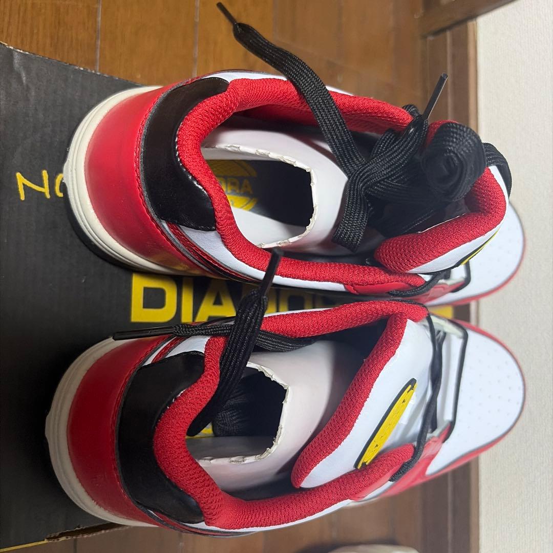 DIADORA 安全靴 ホワイト/レッド/ブラック