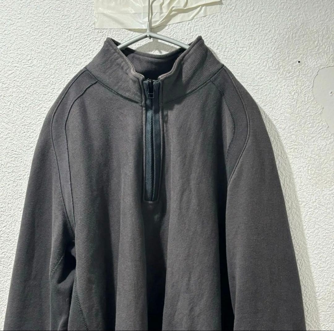 jianye ジェンイェ23aw solid zip top チャコール