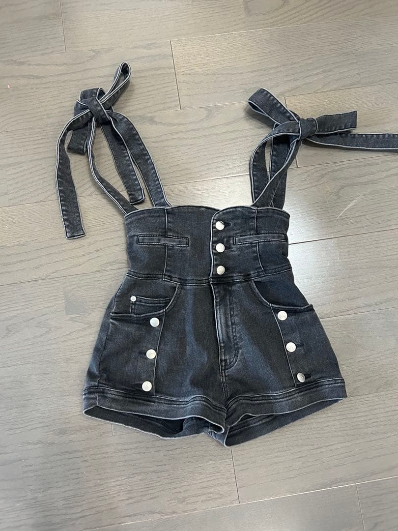 今だけ値下げ中☆Ribbon denim allinone デニム　アンドマリー