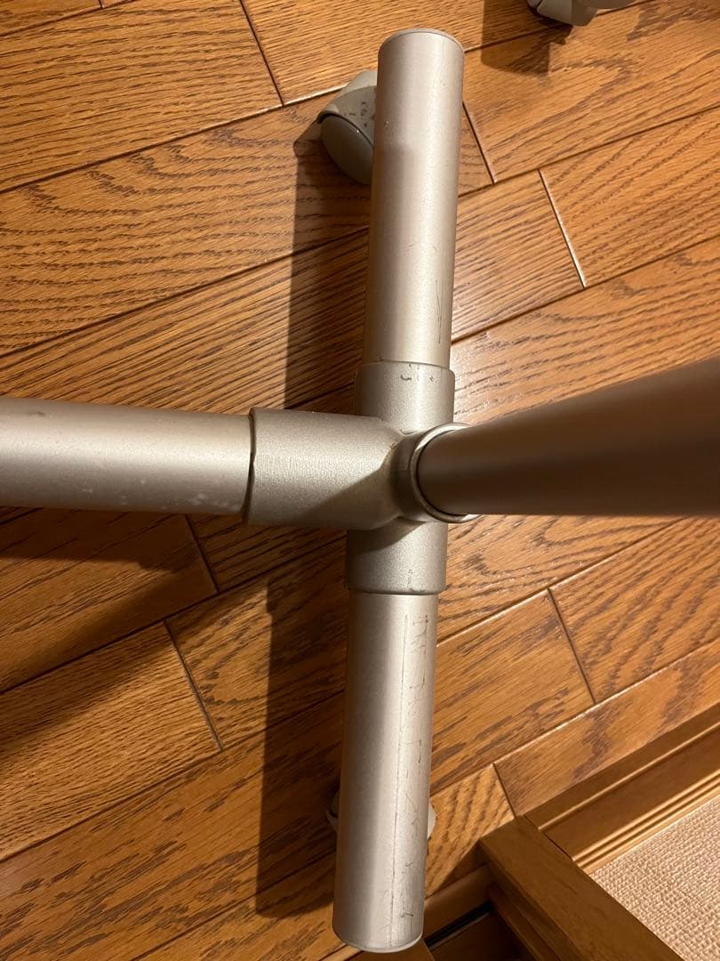 アルミ製　伸縮ハンガーラック　キャスター付　無印良品　廃番　3台