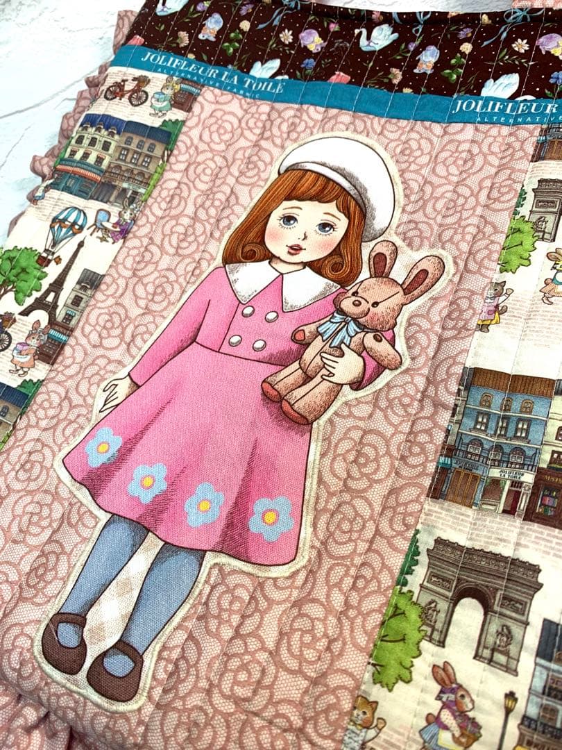 フリルバッグ ポーチ 2点セット ビッグコラコラ ジョリーフルール 女の子ピンク