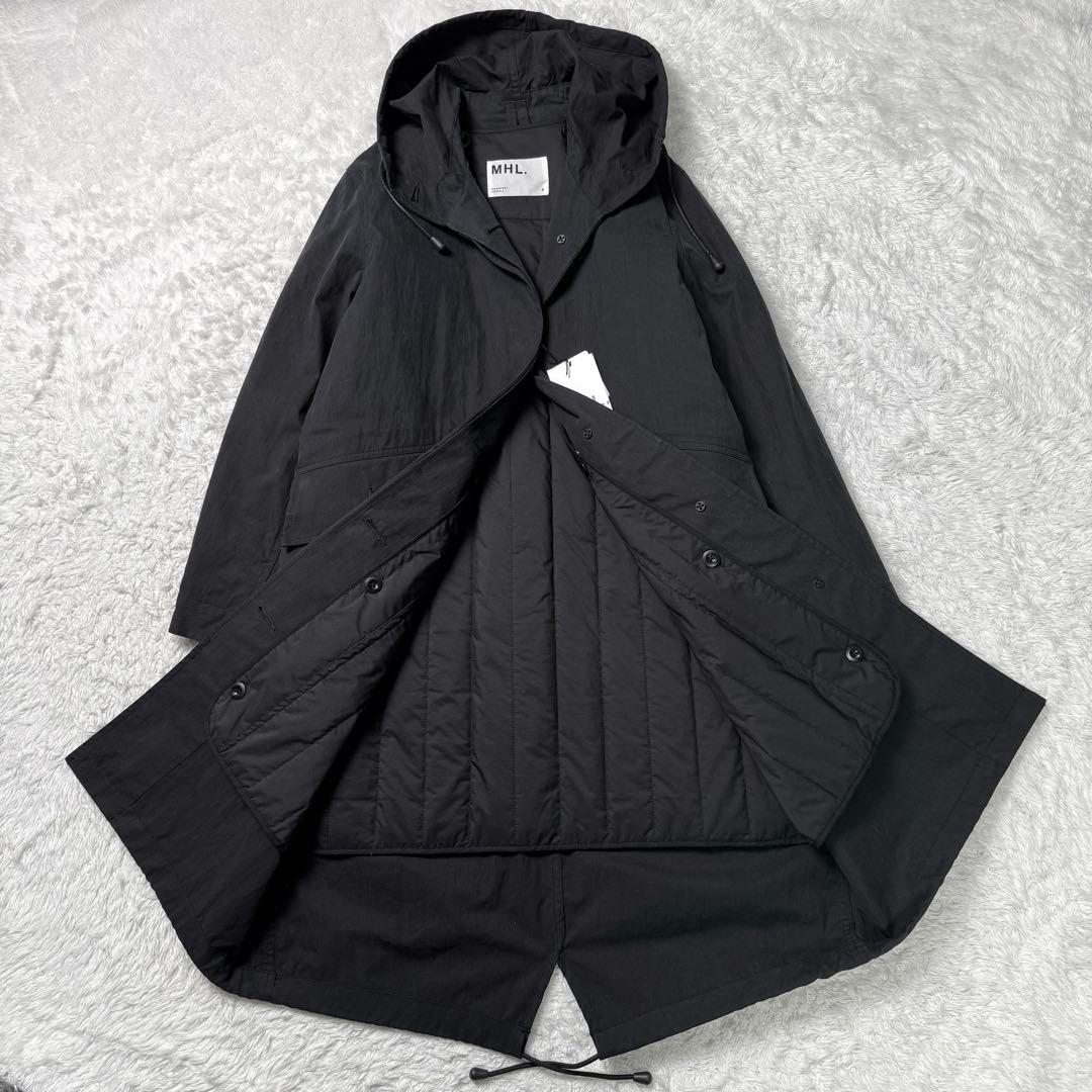 【新品タグ付き】マーガレットハウエル　長袖中綿ライナー付きモッズコート2黒