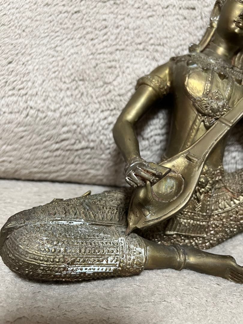 タイ仏像 Gandharva 古銅鍍金仏 ガンダルヴァ