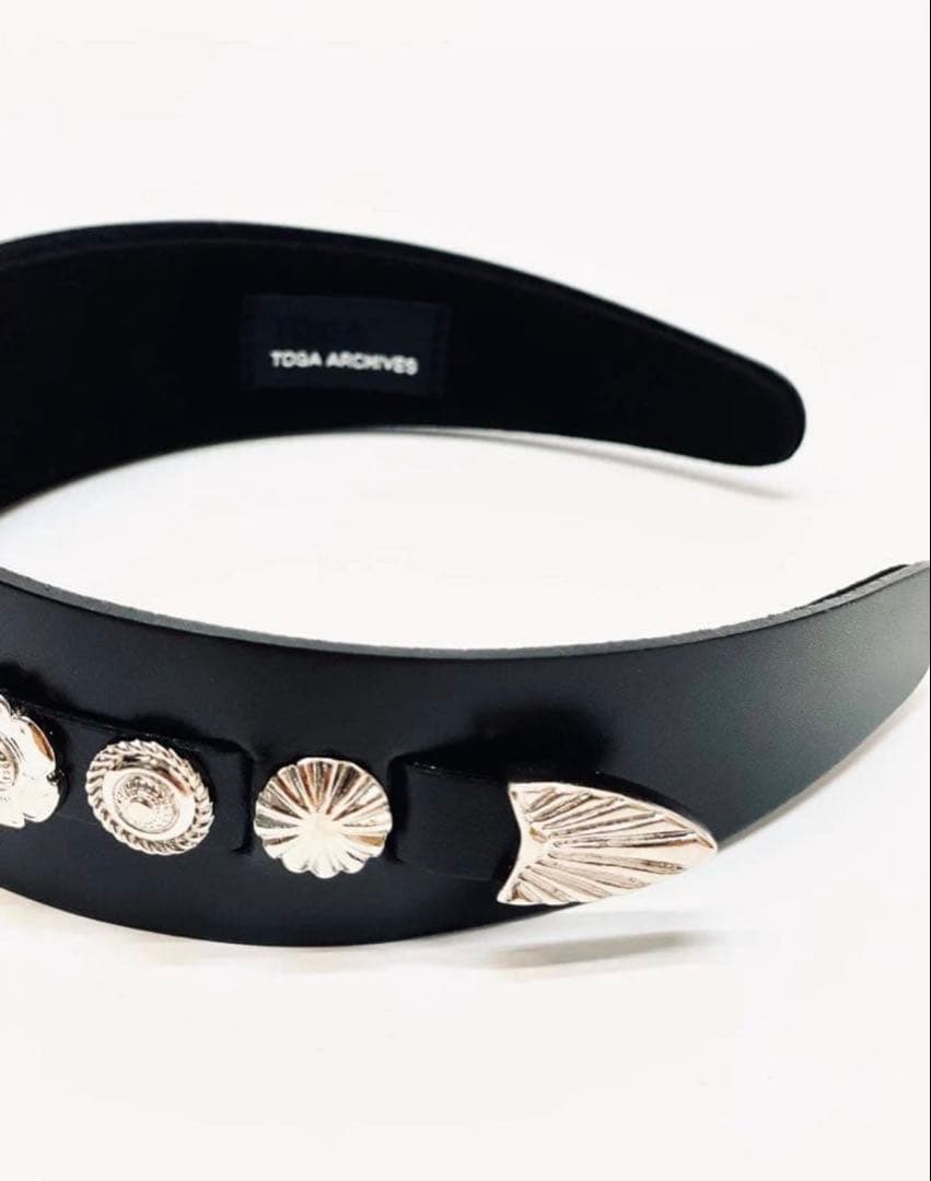 ヘアアクセサリー TOGA Leather Headband 2