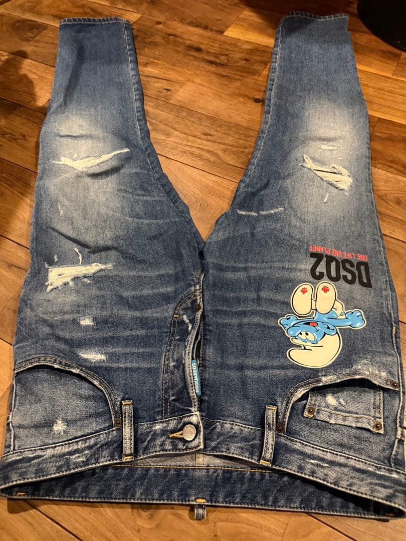 週末大幅値下げ！超美品！dsquared2スマーフコラボskaterjean