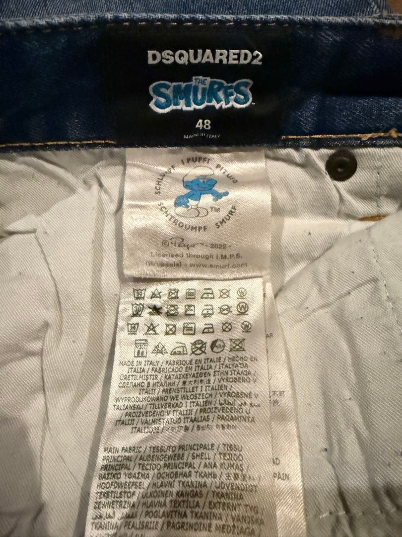 週末大幅値下げ！超美品！dsquared2スマーフコラボskaterjean