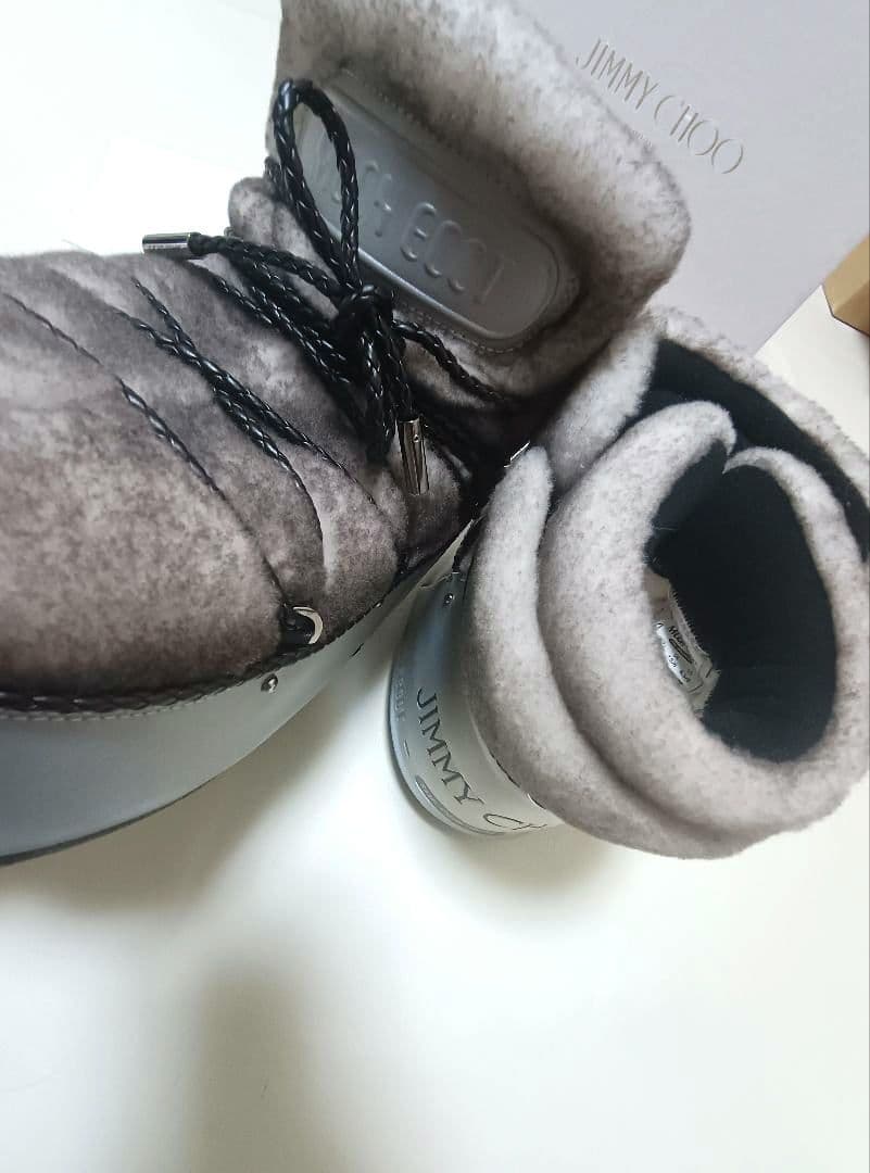 希少　JIMMY CHOO 厚底　シープスキン ムートン　 スノーブーツ