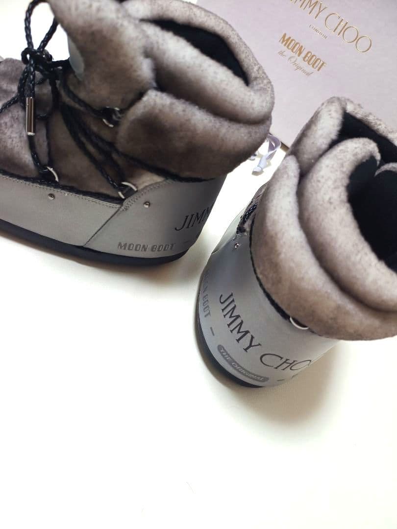 希少　JIMMY CHOO 厚底　シープスキン ムートン　 スノーブーツ