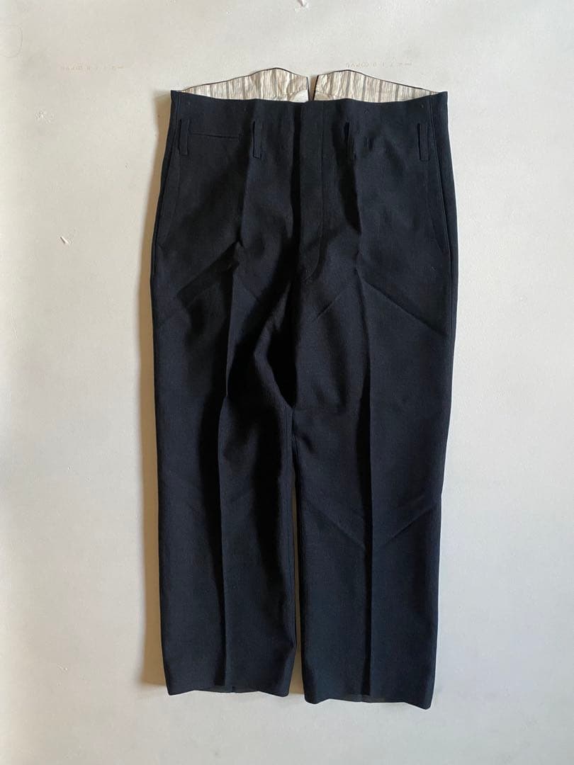 パンツ 50s- vintage buckle back wool slacks