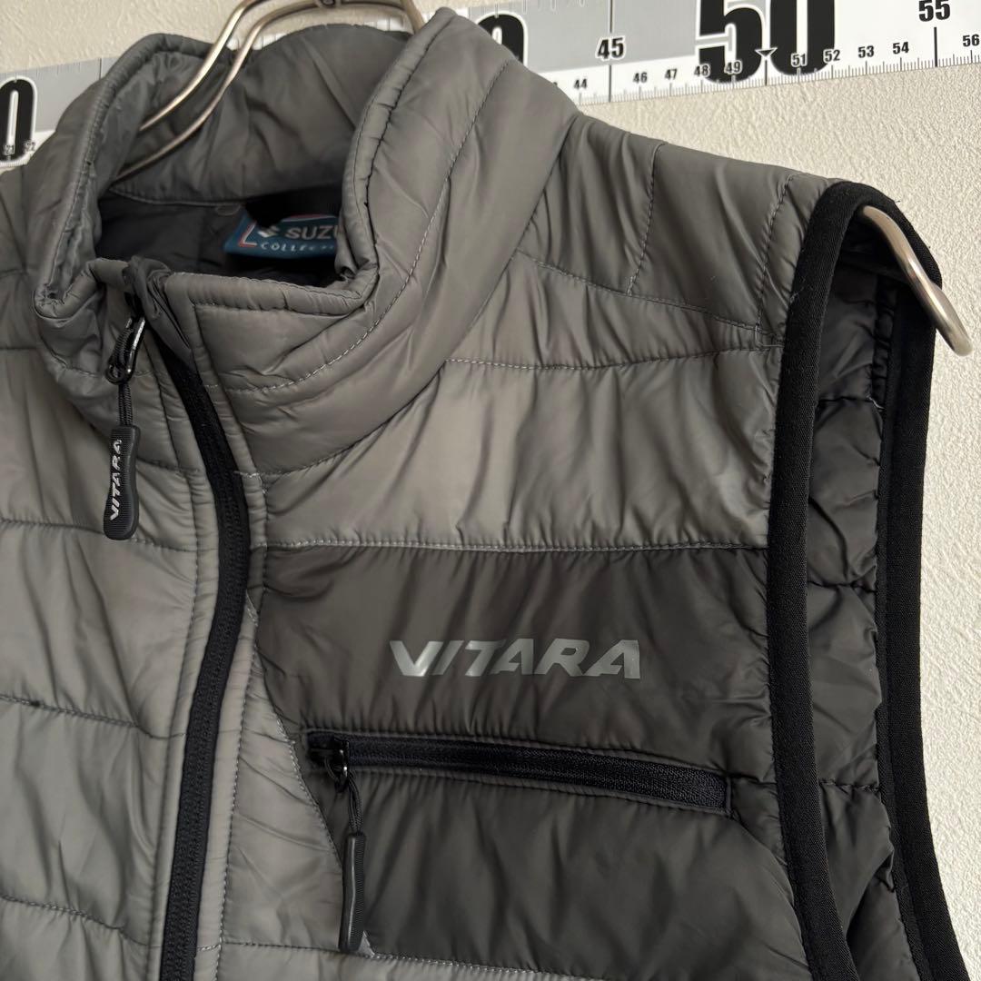 SUZUKI スズキ ベスト ブルゾン レーシング S 企業ロゴ グレー 灰色