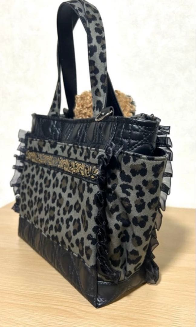 し*ん様 コヤンイサムチョン　バンドメイドサイドポケット付き　トートバッグフリル