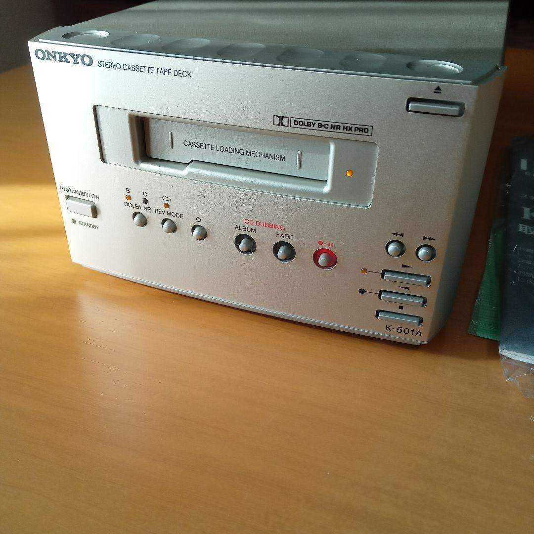 ONKYO K-501A カセットデッキ 録音再生ok INTEC メタル対応