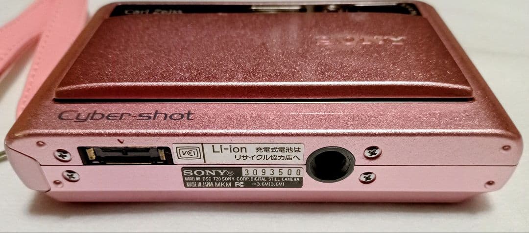 SONY Cyber-shot DSC-T20 バッテリー　記録メディア付属