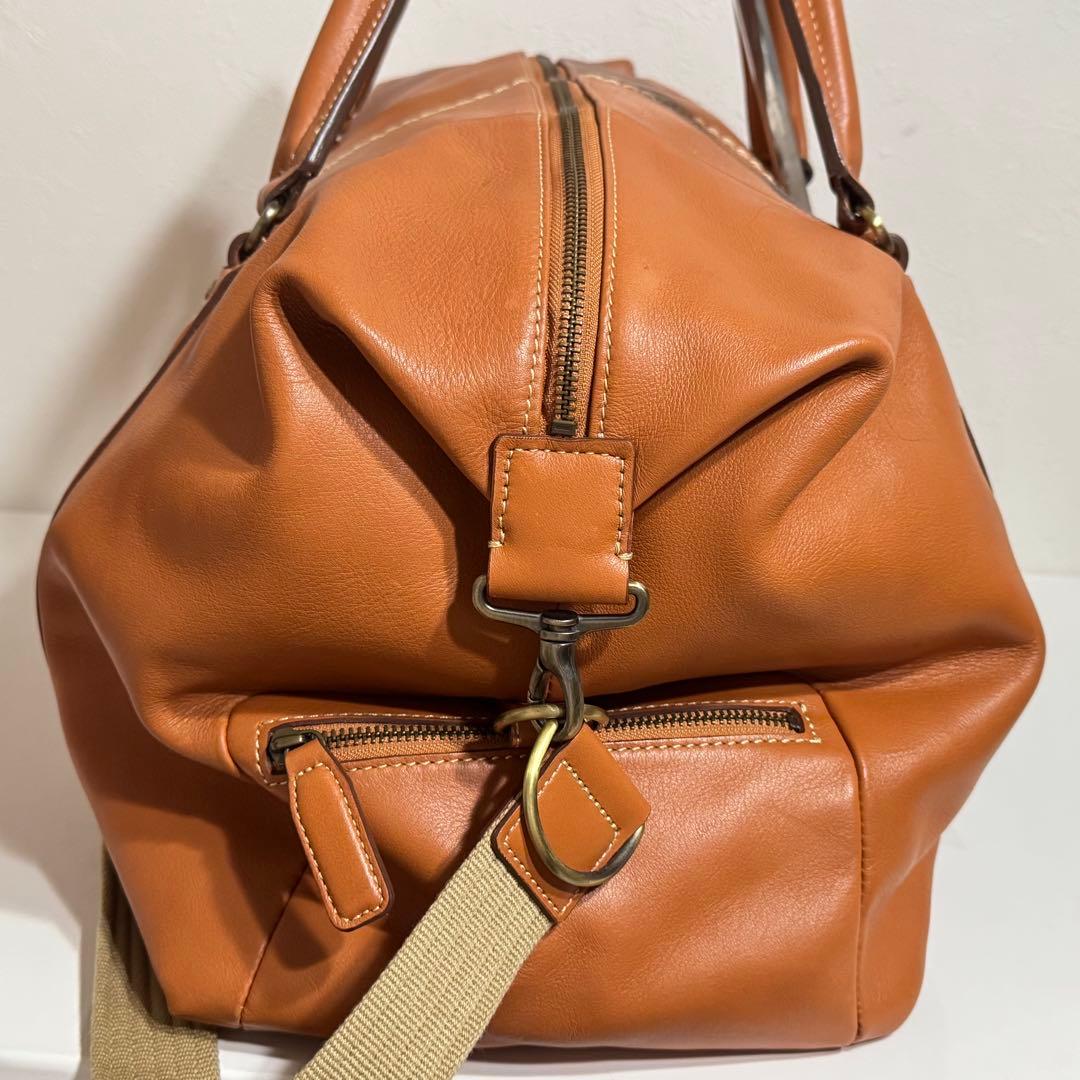 土屋鞄　ツチヤカバン ボストンバック ショルダーバッグ ライトブラウン