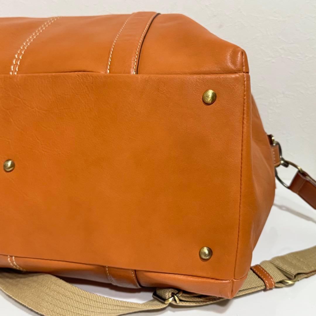 土屋鞄　ツチヤカバン ボストンバック ショルダーバッグ ライトブラウン