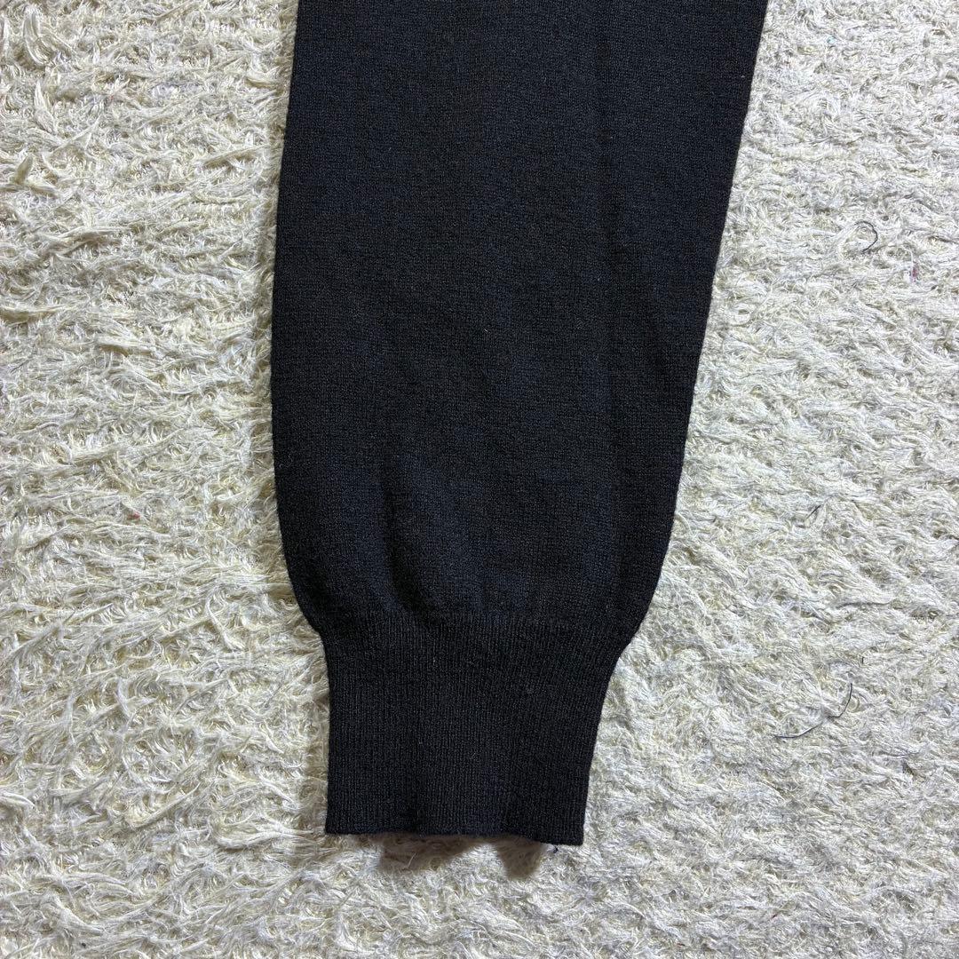美品　90s　ポロバイラルフローレン　Vネック　セーター　ラムウール　ブラック