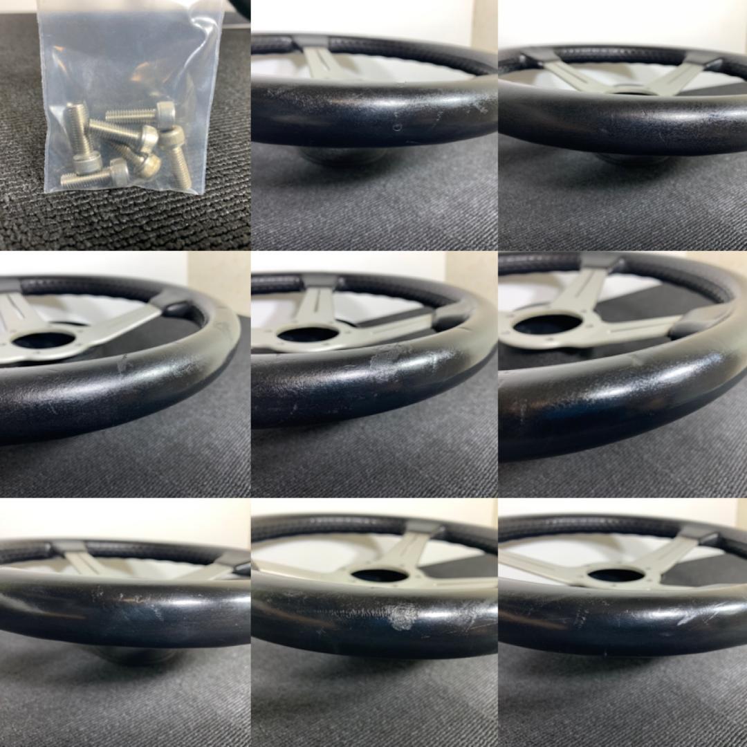 ナルディ クラシック シルバースポーク 33φ レザー 新品ホーンボタン付