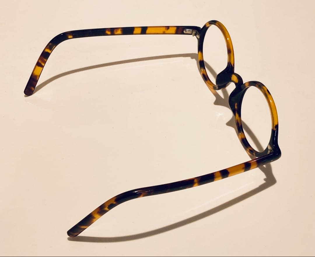 本べっ甲　ラウンド型眼鏡