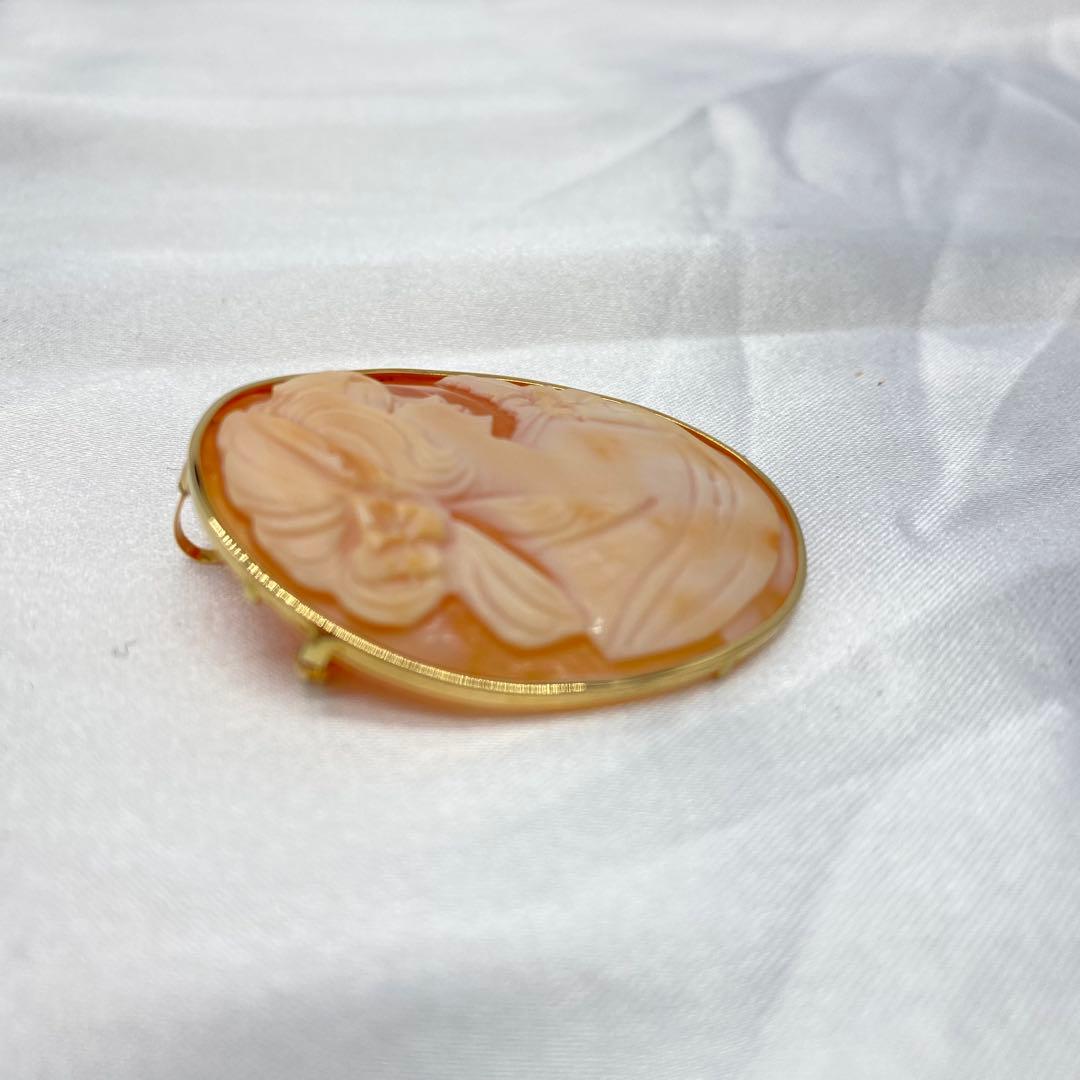 カメオ K18 ブローチ