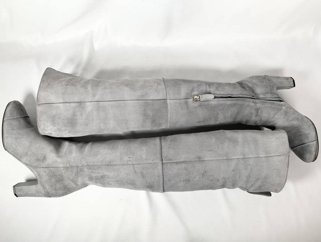 【正規品】極美品 シャネル CHANEL スエード ロング ニーハイブーツ 37