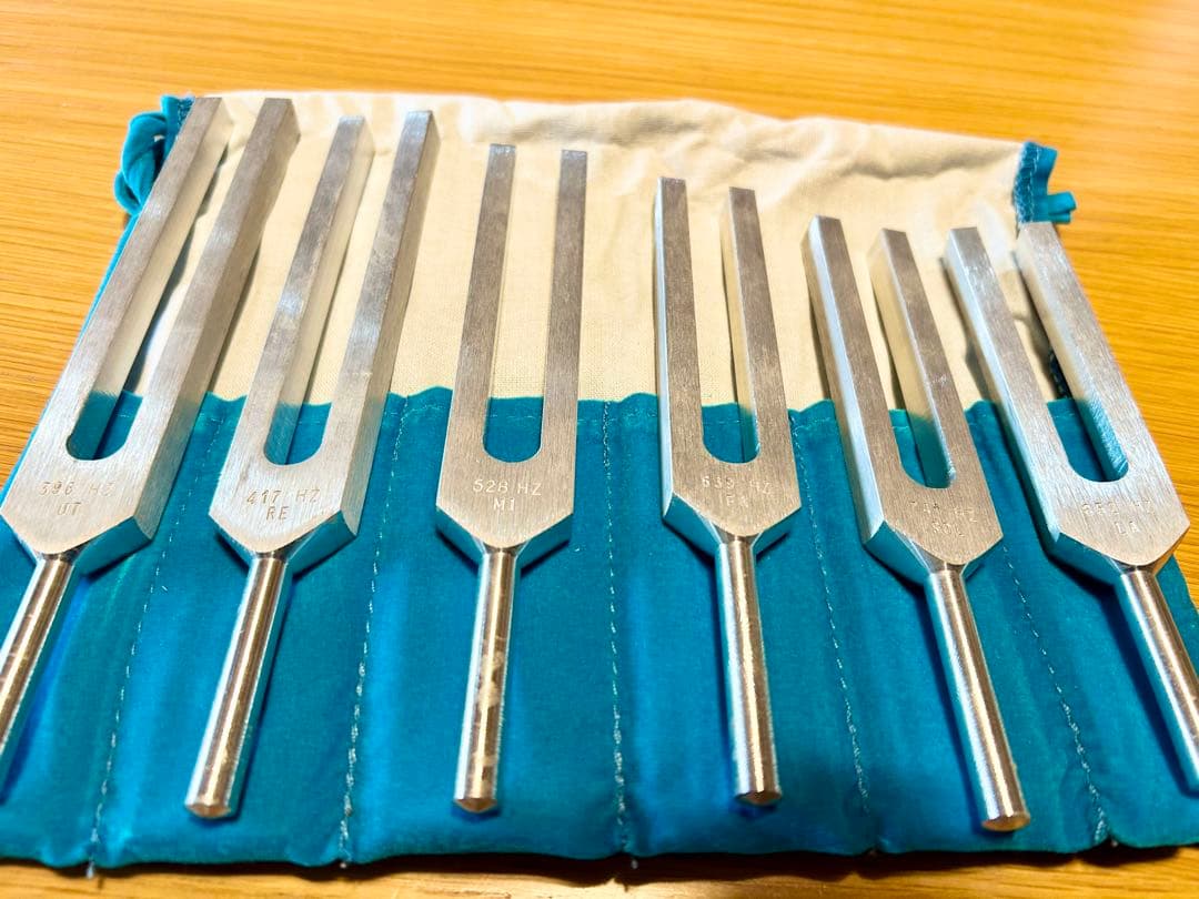 数秘術的な音階・バイオソニックス社製 ソルフェジオチューナーセット６本入