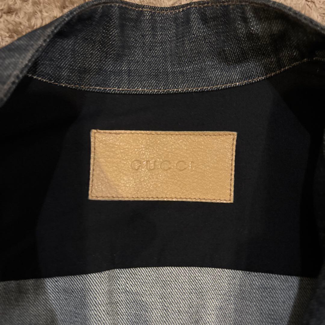 GUCCI ダークデニム ライダースジャケット