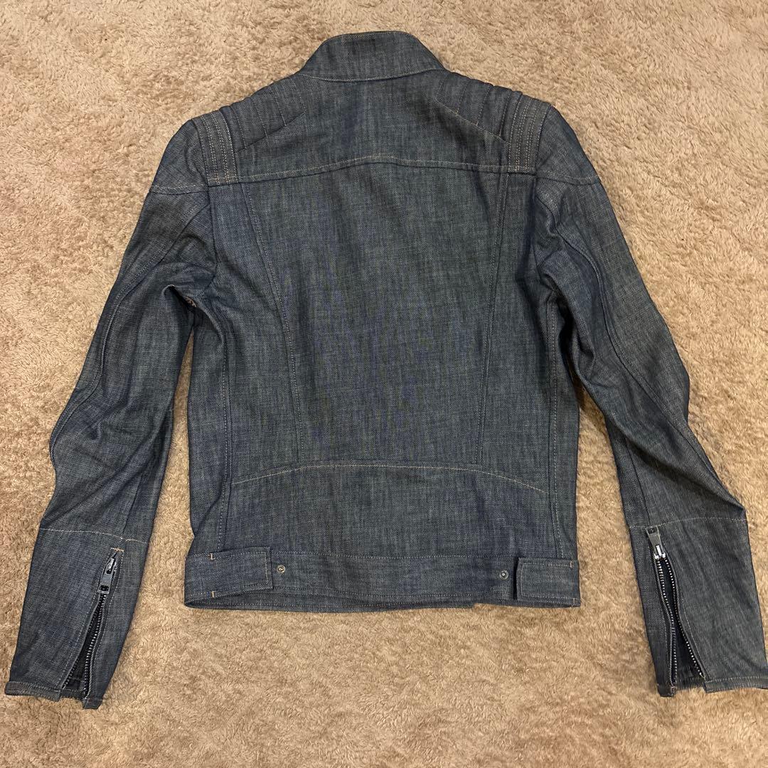 GUCCI ダークデニム ライダースジャケット