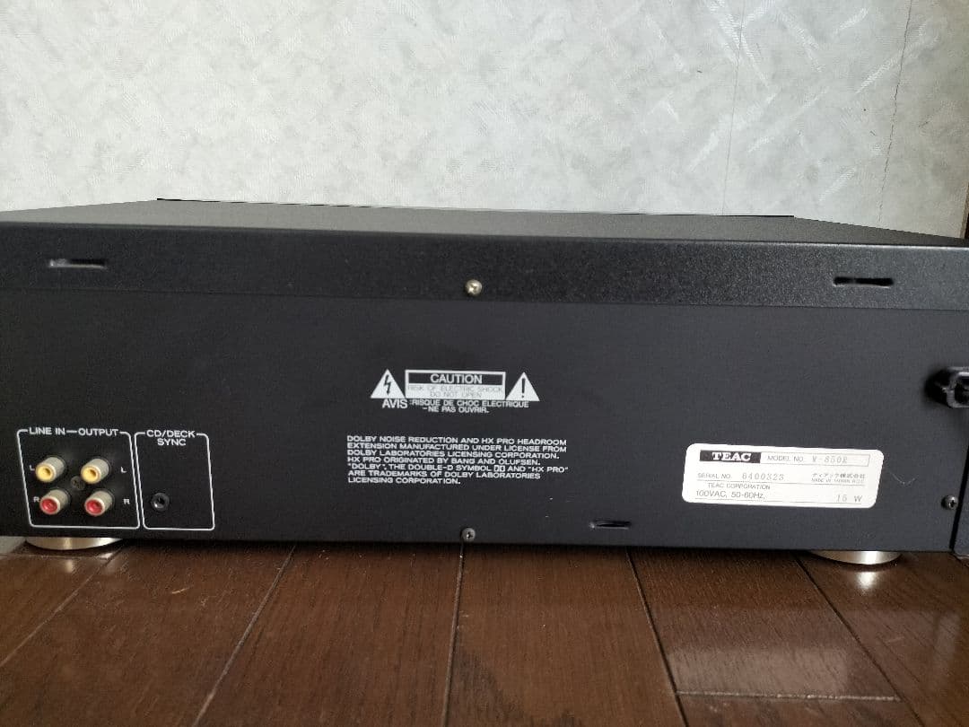 TEAC（ティアック）のダブルカセットデッキ W-850R