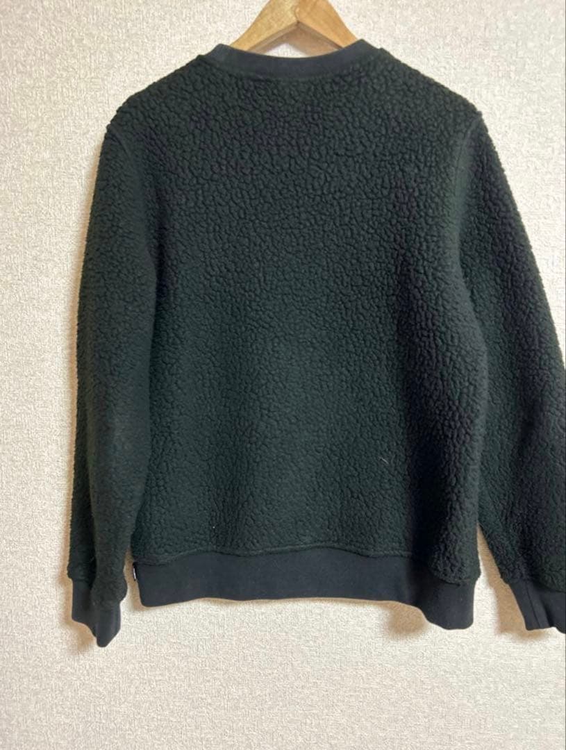 supreme polartec deep pile crewneck ブラック