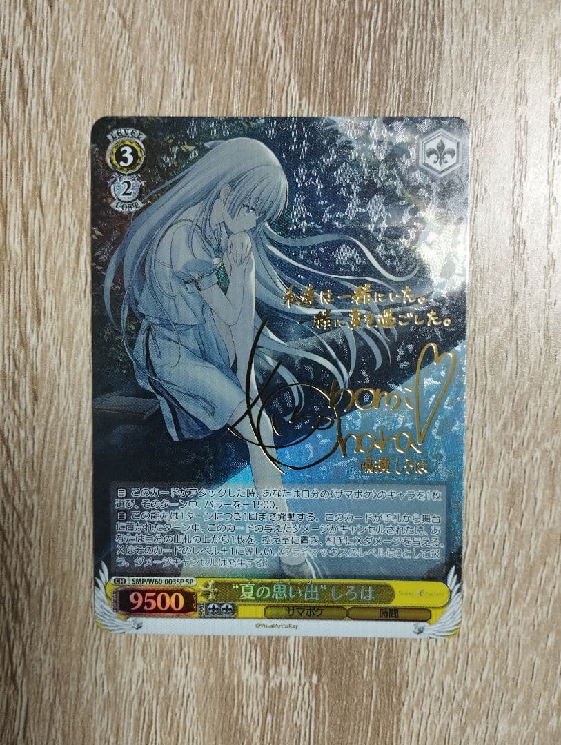 ■ちん■ 夏の思い出 鴎 しろは サイン 2枚セット