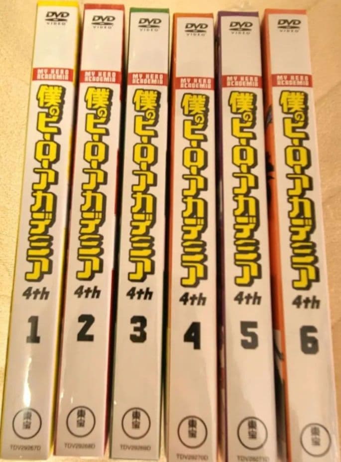 僕のヒーローアカデミア DVD　アニメ　4期　初回限定 全6巻セット