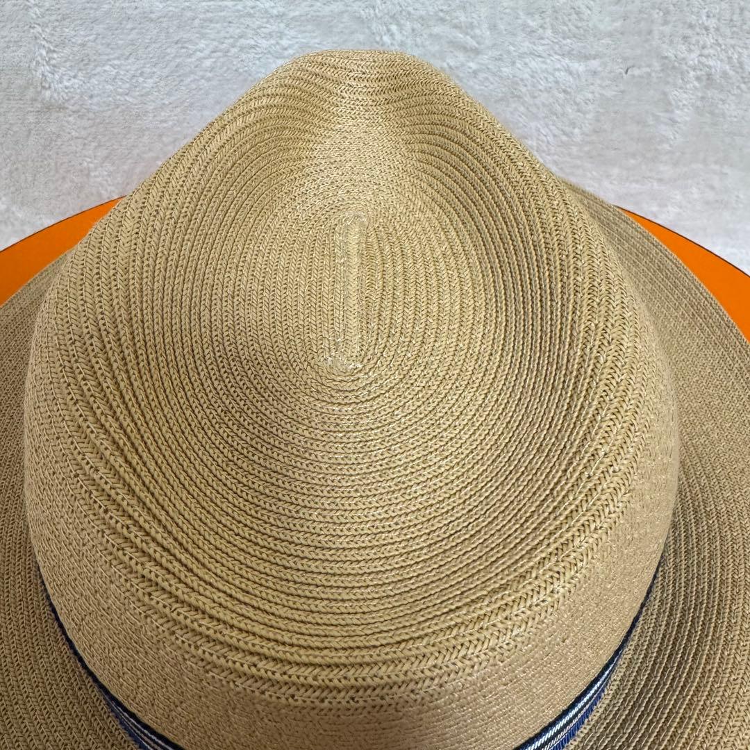 【未使用品】HERMES エルメス 麦わら帽子 ハット ペーパー 正規品