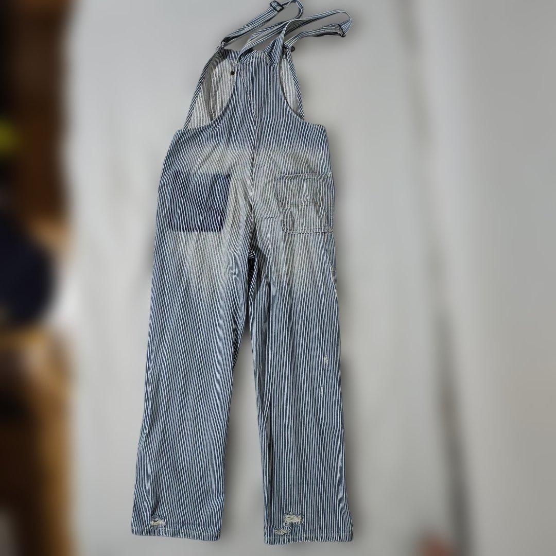 ラルフローレン denim&supply オーバーオール ヒッコリー リペア