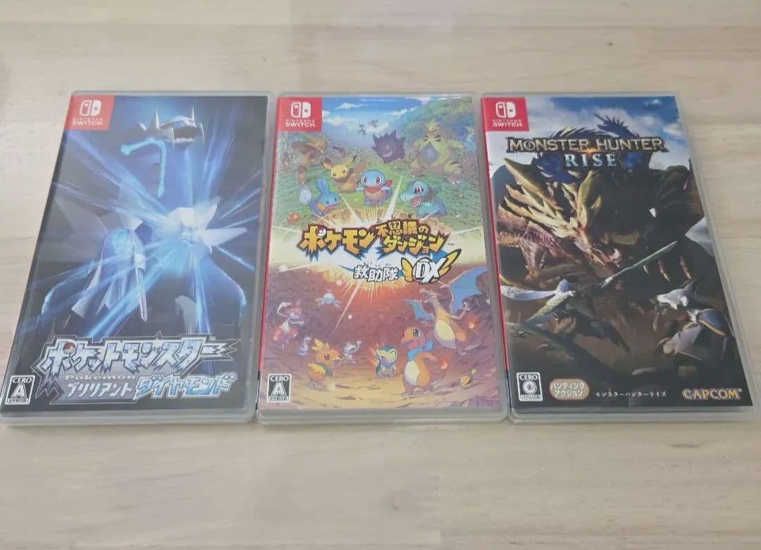 ポケモン モンハン Switchソフト 3点セット