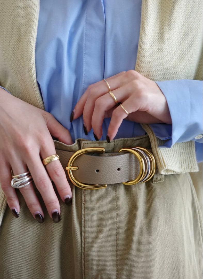 aLORS Paris ベルト Cappuccinoトープ 70