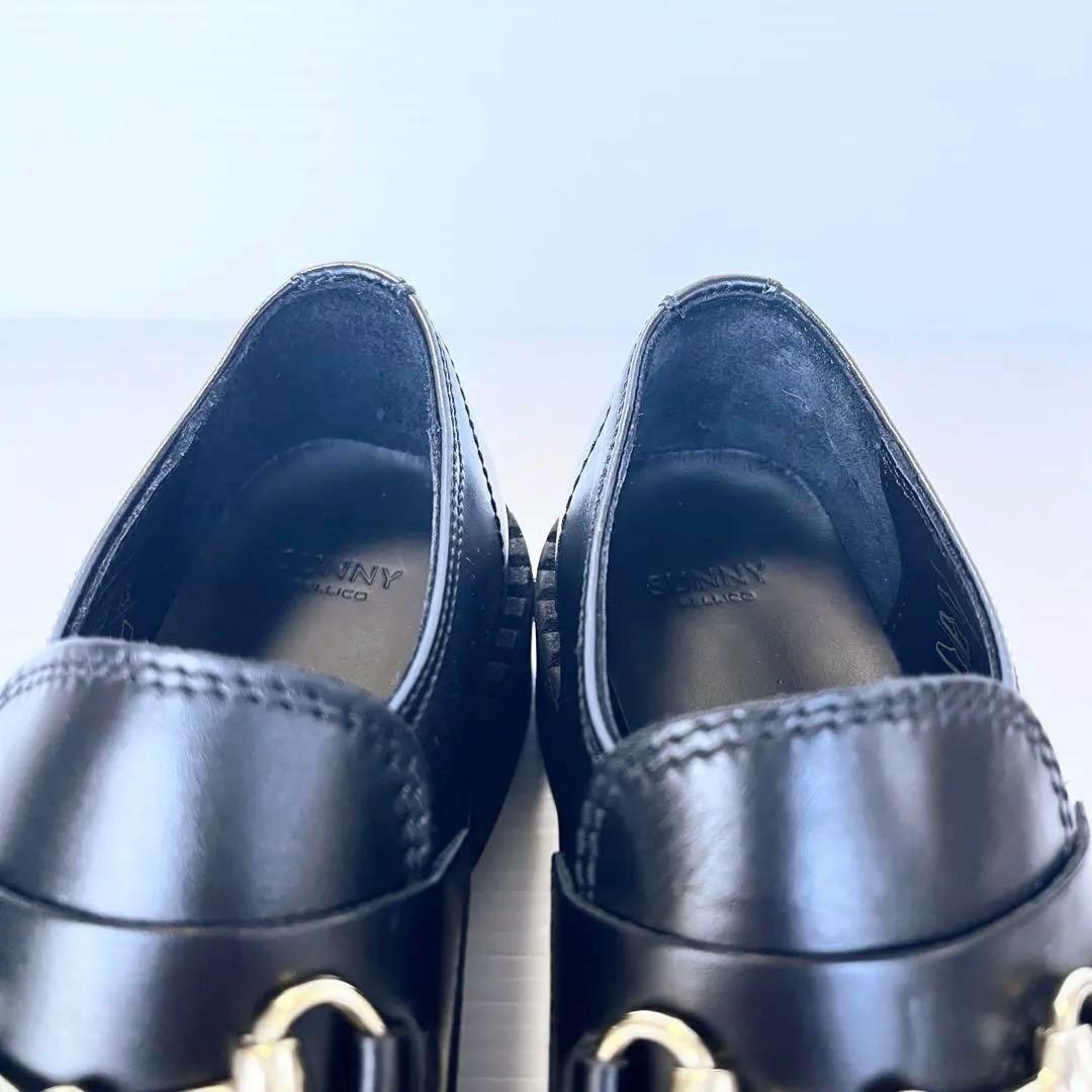 極美品✨ ペリーコサニー ビットローファー 黒 レザー 24cm イタリア製