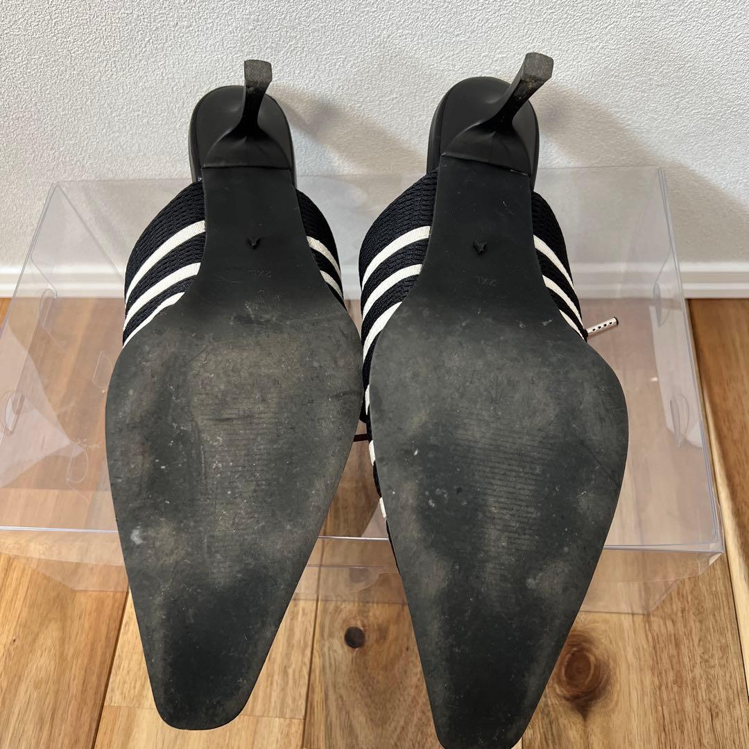 【超美品】YELLO ミュール　モノクロ　スニーカーミュール　2XL 26.5