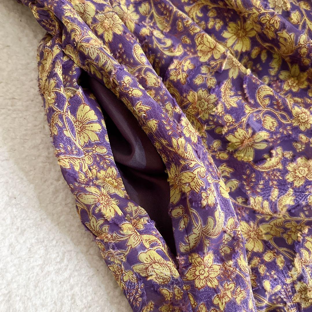 intimite アンティミテ カット ジャガード プリント ワンピース 総柄