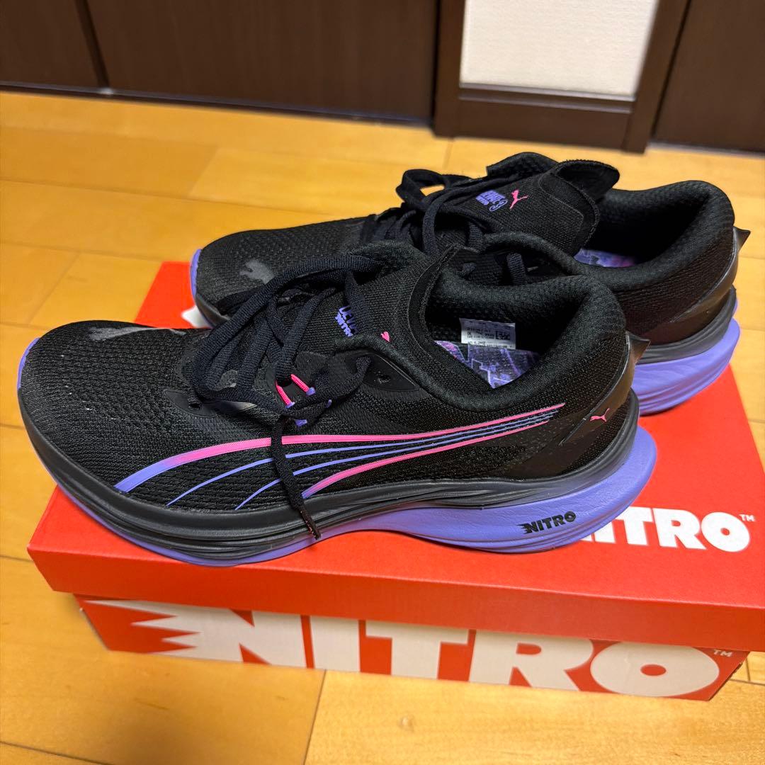 PUMA NITRO スニーカー ブラック/パープル 26