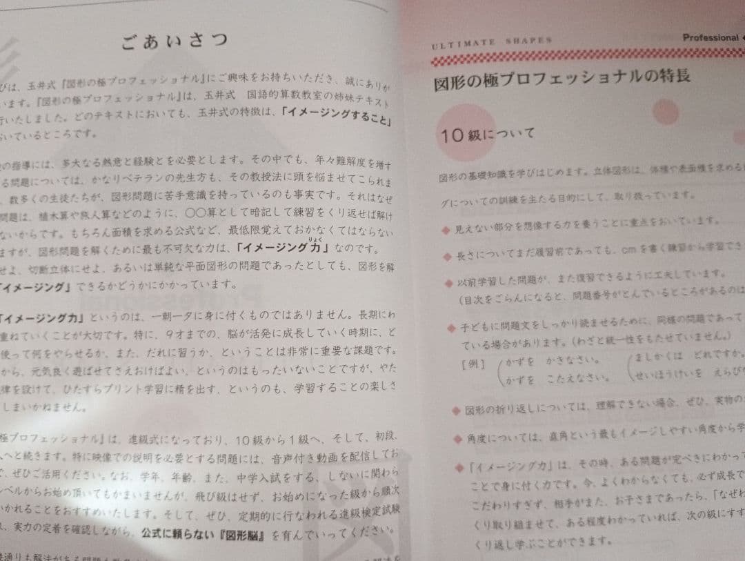 図形の極　10・9・8・7・6・5級　テキスト　解答解説　進級テスト　セット